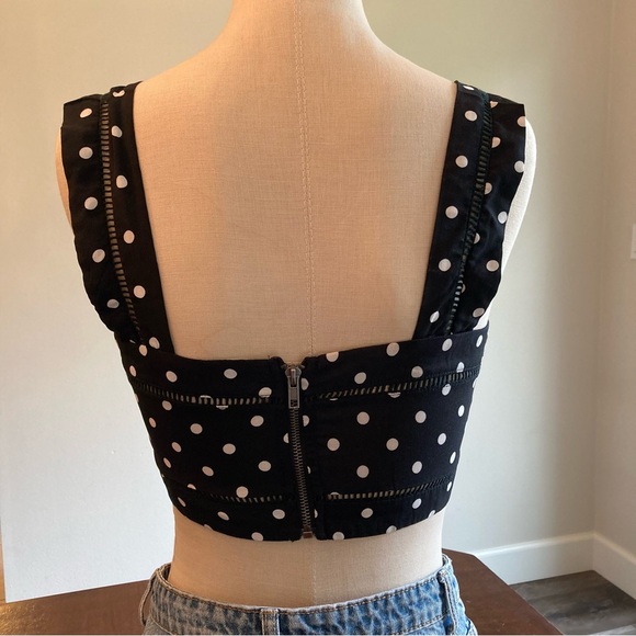 LF SEEK THE LABEL Polka Dot Crop Size Small - Picture 2 of 7
